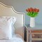 Artificial Tulips 20 Stems Burnt Orange PU Faux Flowers for Wedding Home